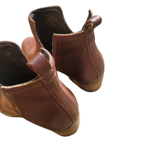 DIBA.True Brown Cut Out Leather Ankle Booties Women's Size 6 - Picture 5 of 14